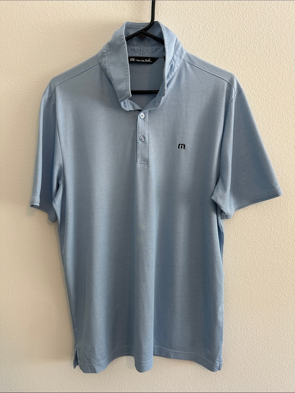 Travis Mathew Pale Blue Performance Polo